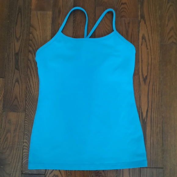 Lululemon Power Y Tank, Blue, Size 6 - Picture 2 of 7